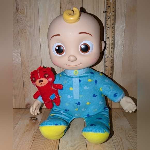 cocomelon Blue and Yellow Kids Toy Doll with Red Plush - Picture 2 of 5